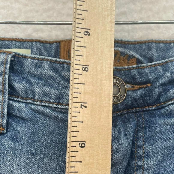 Kut From The Kloth Jeans Womens 6 Blue Katy Boyfriend Distressed Denim Stretch - Picture 12 of 14